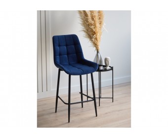 Полубарный стул Челси 360 синий (zd 798) / черный