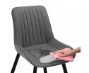 Стул на металлокаркасе Вейв темно-серый / черный в Ростове-на-Дону