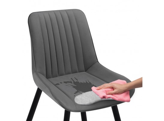 Стул на металлокаркасе Вейв темно-серый / черный в Ростове-на-Дону