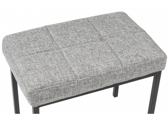 Банкетка Дион рогожка графит / черный матовый в Ростове-на-Дону