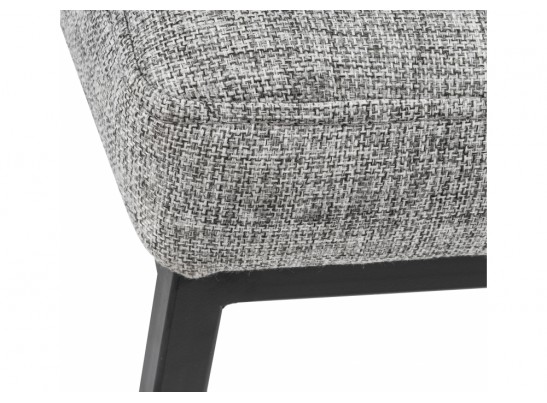 Банкетка Дион рогожка графит / черный матовый в Ростове-на-Дону