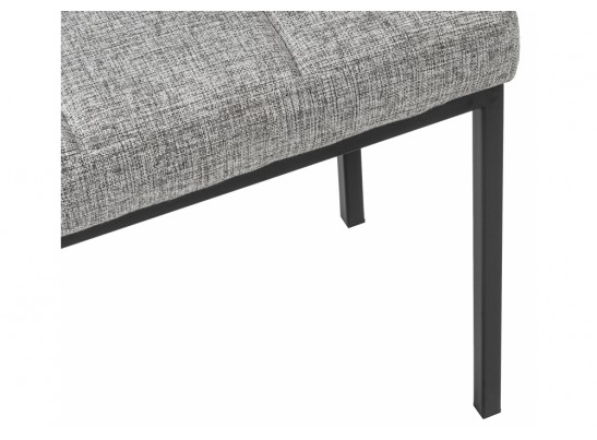 Банкетка Дион рогожка графит / черный матовый в Ростове-на-Дону