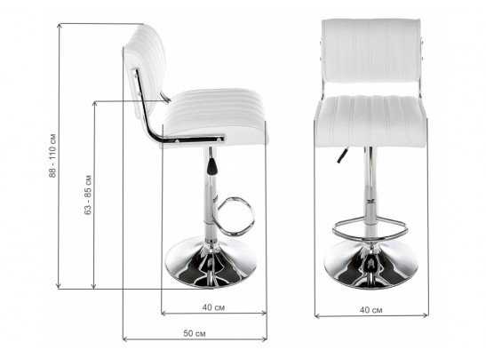Барный стул Kuper белый в Ростове-на-Дону