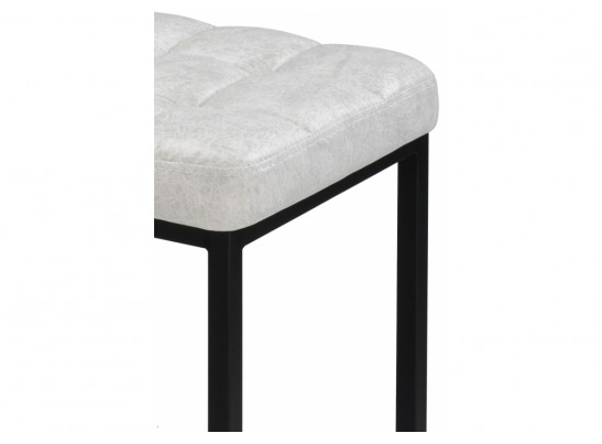 Барный стул Лофт кожзам серый мрамор / черный матовый в Ростове-на-Дону