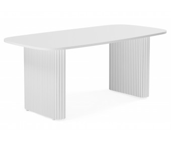 Деревянный стол Бавария B 180 х 90 белая пленка шагрень / белый