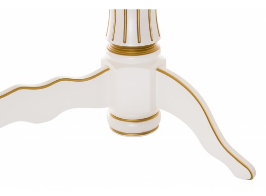 Деревянный стол Герцог молочный / золотая патина в Ростове-на-Дону