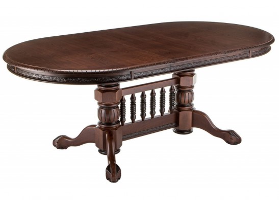 Деревянный стол Кантри 160(200-240)х107х78 орех с коричневой патиной в Ростове-на-Дону