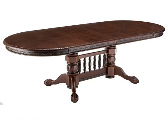 Деревянный стол Кантри 160(200-240)х107х78 орех с коричневой патиной в Ростове-на-Дону