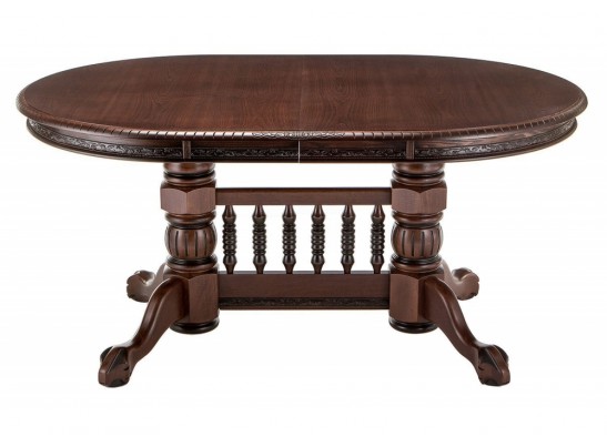 Деревянный стол Кантри 160(200-240)х107х78 орех с коричневой патиной в Ростове-на-Дону