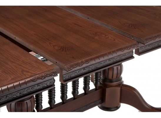 Деревянный стол Кантри 160(200-240)х107х78 орех с коричневой патиной в Ростове-на-Дону