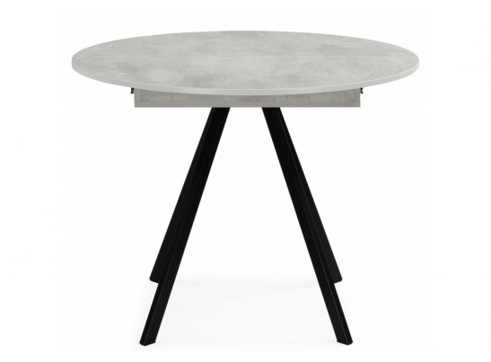 Деревянный стол Карпер 90(120) бетон метрополитан / черный матовый в Ростове-на-Дону