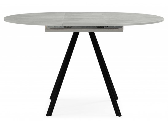 Деревянный стол Карпер 90(120) бетон метрополитан / черный матовый в Ростове-на-Дону