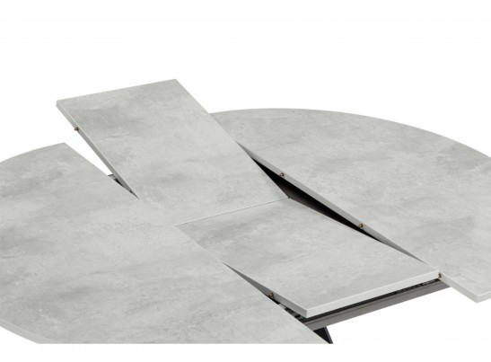 Деревянный стол Карпер 90(120) бетон метрополитан / черный матовый в Ростове-на-Дону