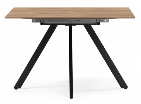 Деревянный стол Райн 116(160)x77 раздвижной дуб табачный / черный в Ростове-на-Дону