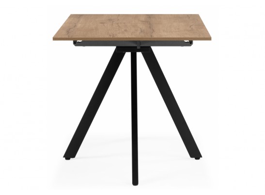 Деревянный стол Райн 116(160)x77 раздвижной дуб табачный / черный в Ростове-на-Дону