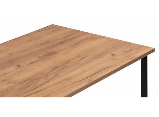 Деревянный стол Лиман 117 х 77 дуб крафт золотой / черный матовый в Ростове-на-Дону