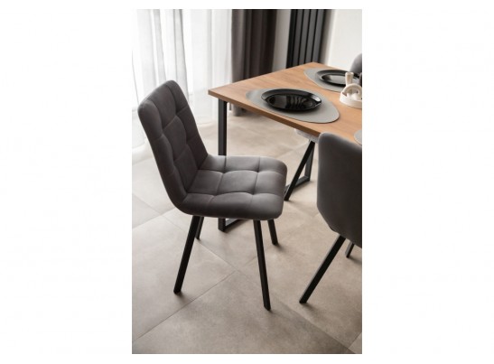 Деревянный стол Лиман 117 х 77 дуб крафт золотой / черный матовый в Ростове-на-Дону