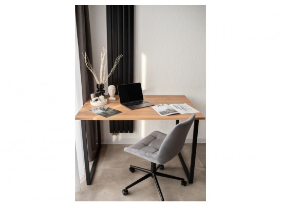 Деревянный стол Лиман 117 х 77 дуб крафт золотой / черный матовый в Ростове-на-Дону