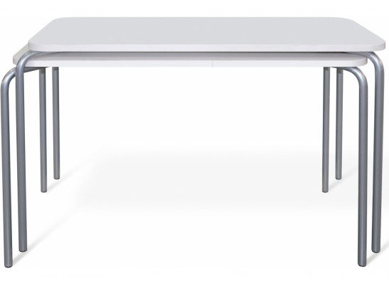 Деревянный стол SHT-T35 70/50 белый матовый / хром лак в Ростове-на-Дону