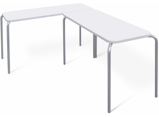 Деревянный стол SHT-T35 70/50 белый матовый / хром лак в Ростове-на-Дону