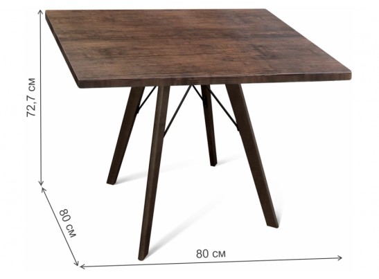 Деревянный стол SHT-TU9/80/80 МДФ венге / палисандр в Ростове-на-Дону