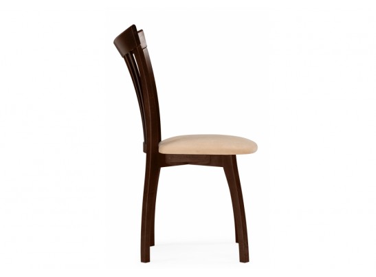 Деревянный стул Лидиос велюр тедди 008 / орех темный в Ростове-на-Дону