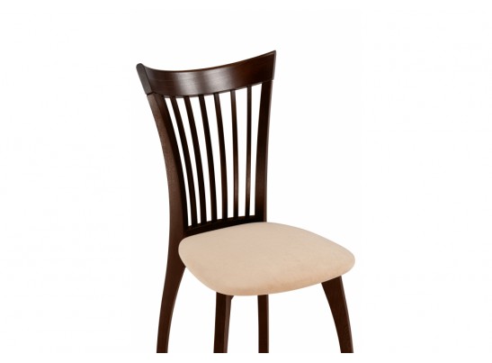 Деревянный стул Лидиос велюр тедди 008 / орех темный в Ростове-на-Дону