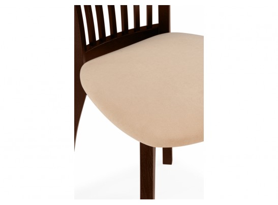 Деревянный стул Лидиос велюр тедди 008 / орех темный в Ростове-на-Дону