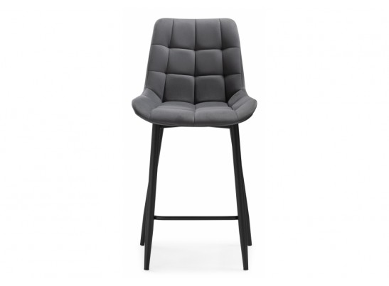 Комплект стульев полубарных Стронг 2 шт темно-серый / черный в Ростове-на-Дону