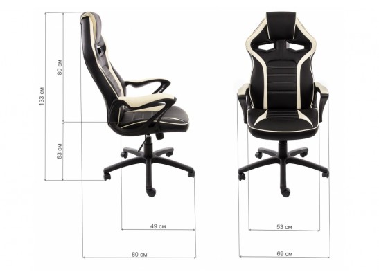 Компьютерное кресло Monza черное / бежевое в Ростове-на-Дону