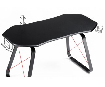 Компьютерный стол Koni 130х65х76 black / red