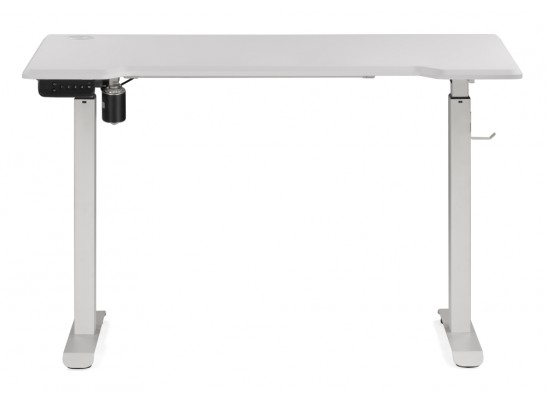 Компьютерный стол Маркос с механизмом подъема 120х75х75 белая шагрень / белый в Ростове-на-Дону