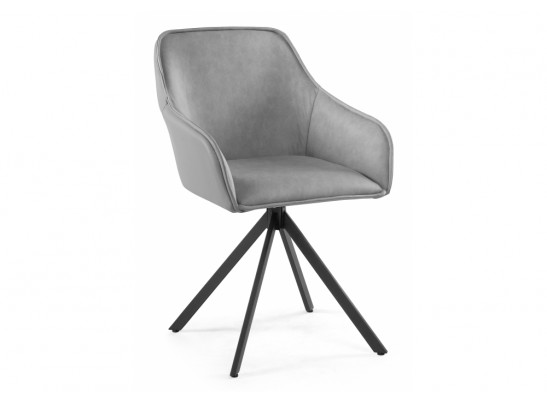 Кресло Лесли крутящееся серое / черное в Ростове-на-Дону