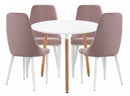 Обеденная группа Уин 80 white / light purple в Ростове-на-Дону