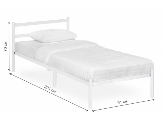 Односпальная кровать Фади 90х200 белая в Ростове-на-Дону