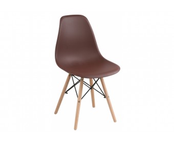 Пластиковый стул Eames PC-015 brown