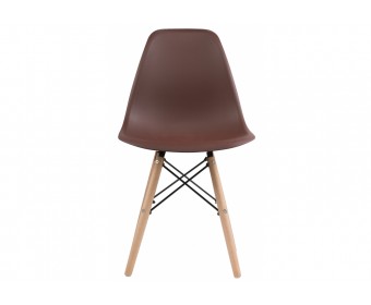 Пластиковый стул Eames PC-015 brown