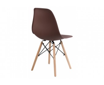 Пластиковый стул Eames PC-015 brown