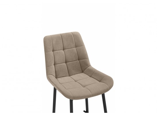 Полубарный стул Стронг вращающийся латте велютто 08 / черный каркас в Ростове-на-Дону