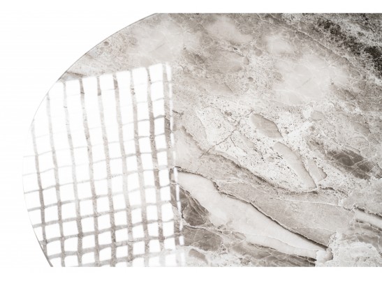 Стеклянный стол Анселм мрамор серый / белый в Ростове-на-Дону