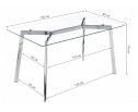 Стеклянный стол Modern 140 в Ростове-на-Дону