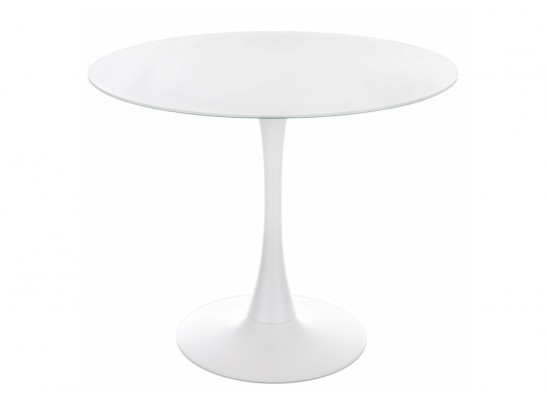 Стеклянный стол Tulip 90 white в Ростове-на-Дону