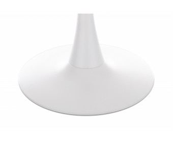 Стеклянный стол Tulip 90 white