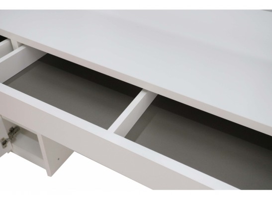 Стол компьютерный Сити-12 белый шелк в Ростове-на-Дону