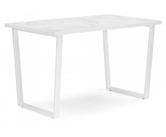 Стол Лота Лофт 120 25 мм сабия / матовый белый