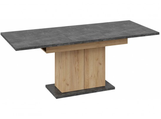 Стол на тумбе Детройт Тип 1 дуб крафт золотой / ателье темное в Ростове-на-Дону