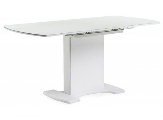 Стол на тумбе Палмер 120 белый / белое стекло в Ростове-на-Дону