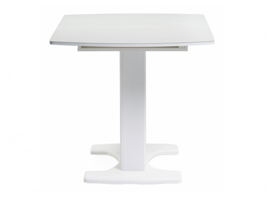 Стол на тумбе Палмер 120 белый / белое стекло в Ростове-на-Дону