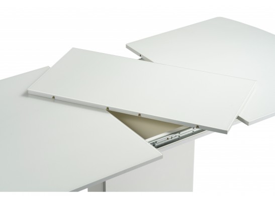 Стол на тумбе Палмер 120 белый / белое стекло в Ростове-на-Дону