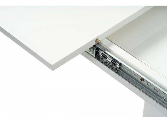 Стол на тумбе Палмер 120 белый / белое стекло в Ростове-на-Дону